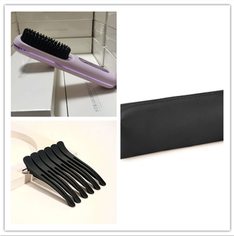 Wireless Hair Straightener Brush, Fast Heating, USB Rechargeable
