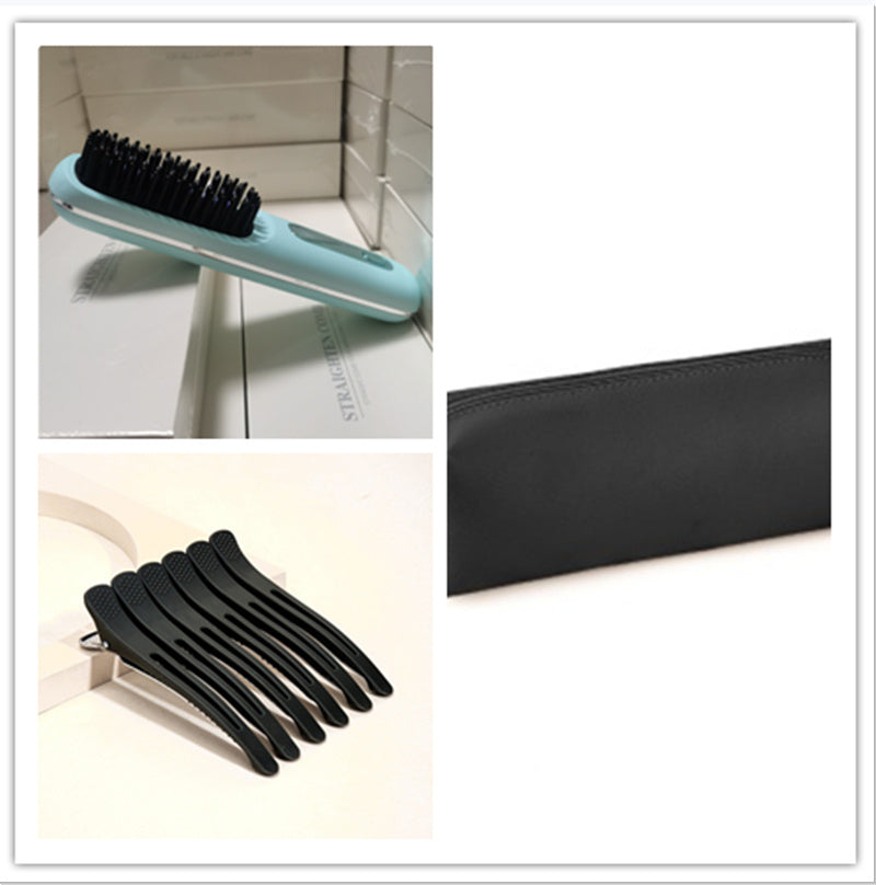 Wireless Hair Straightener Brush, Fast Heating, USB Rechargeable